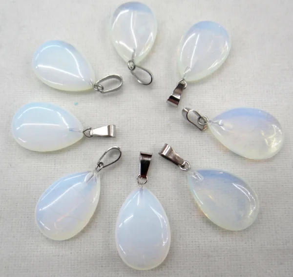 

Wholesale 24pcs/lot high quality natural Opal stone water drop shape pendant for DIY Jewelry Making pendants Accessories