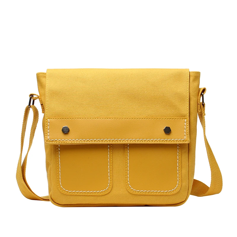 

Fashion Shoulder Bag Waterproof Nylon Composite Canvas Small Square Bag Casual Ladies Solid Color Diagonal Bag Cute Shopping Bag