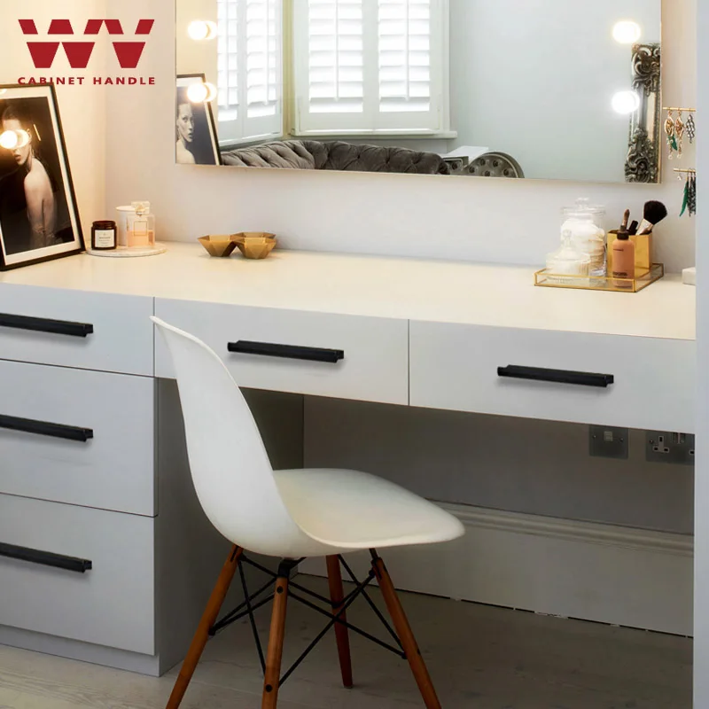 Kitchen Cabinet Handles Pulls Dressers Closet Furniture Door Handles Aluminum Drawer Knobs Hardwares
