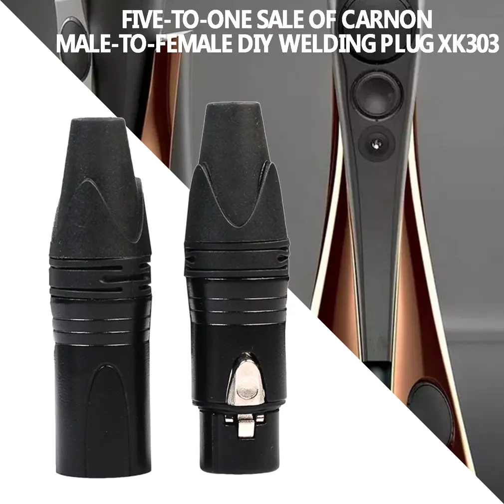 5 пар для Canon мужской 3-контактный разъем аудио разъем микрофонный кабель Diy припоя-Типовой металлический материал аудио сигнал вилка