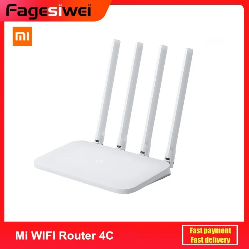 Wi-Fi-роутер Xiaomi Mi 4C 64 RAM 802 11 b/g/n 2 4G 300 Мбит/с 4 антенны | Компьютеры и офис