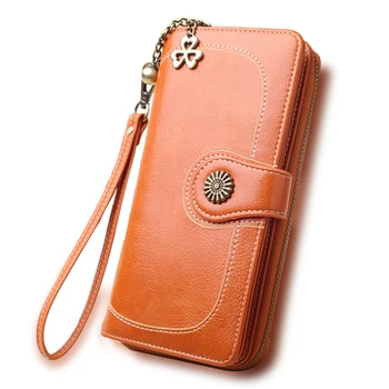 

ACELURE Pu Leather Female Purses Long Clutch Multifunctional Zipper Hasp Purse Phone Large Capacity Women Wallets Card Holder