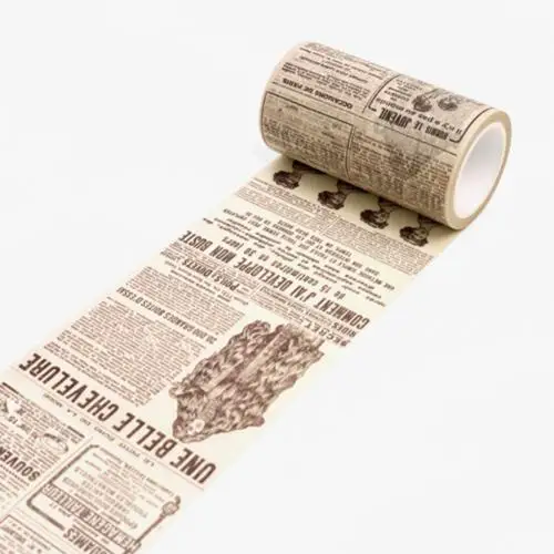 English Newspaper Винтажная лента васи декоративная бумага маскирующая лента DIY клейкая наклейка для скрапбукинга канцелярские наклейки s - Цвет: English Newspaper