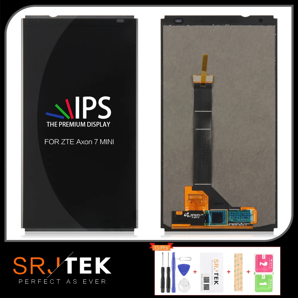 SRJTEK для ZTE Axon 7 Mini LCD B2017 B2017G дисплей сенсорный экран дигитайзер Aseembly с рамкой