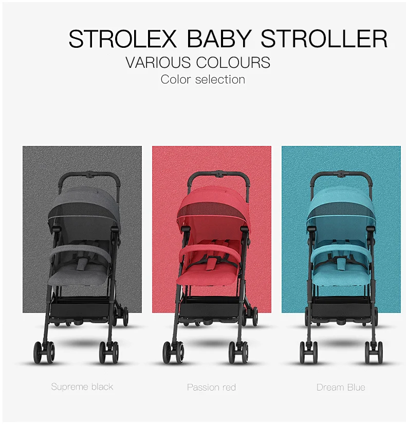 Stolex детская коляска Сверхлегкий складной зонтик Автомобильный откидной портативный детская прогулочная коляска Роскошная легкая коляска