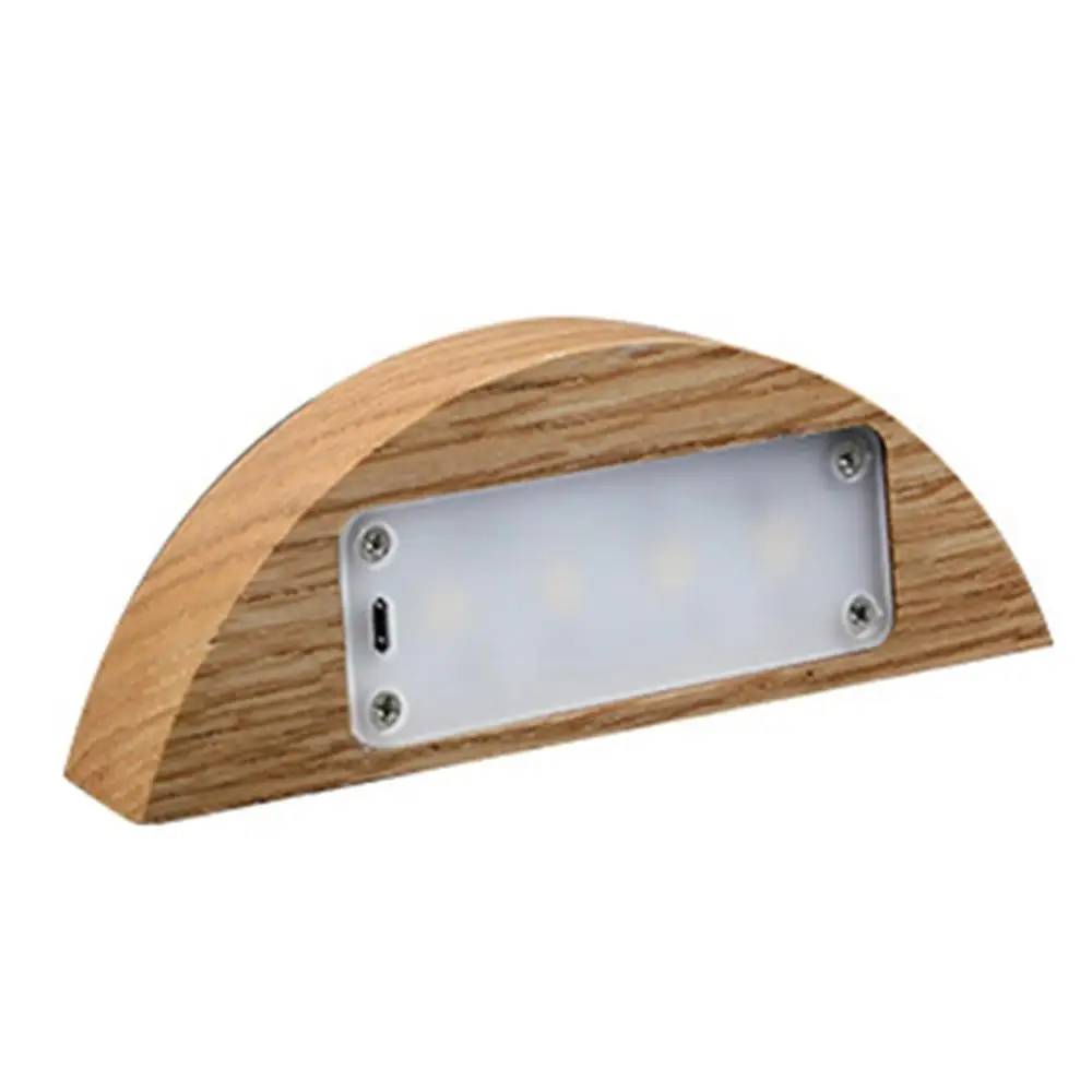 wood B Твердой древесины творческий дизайн светодиодный ночной Светильник USB Новые экзотические глаз Защитные настольная лампа глаз Уход Настольная лампа - Цвет абажура: wood B