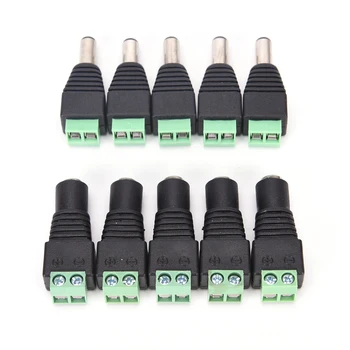 

2Pcs 2.1 x 5.5mm DC Power Female Plug Jack Adapter Connector Plug for CCTV LED Strip Light