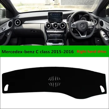 

Cross Car Accessories Interior Right Hand Drive Car Dashboard Cover for Benz C Class 2015-2016 Auto Dash Board Protective Mat C