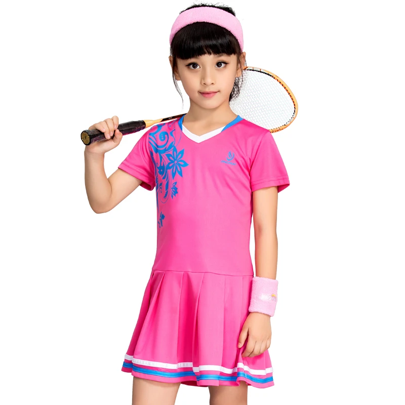 Traje para bádminton de tenis para niñas traje de tenis transpirable de  secado rápido para verano, vestido deportivo con pantalones cortos|Vestidos  de tenis| - AliExpress