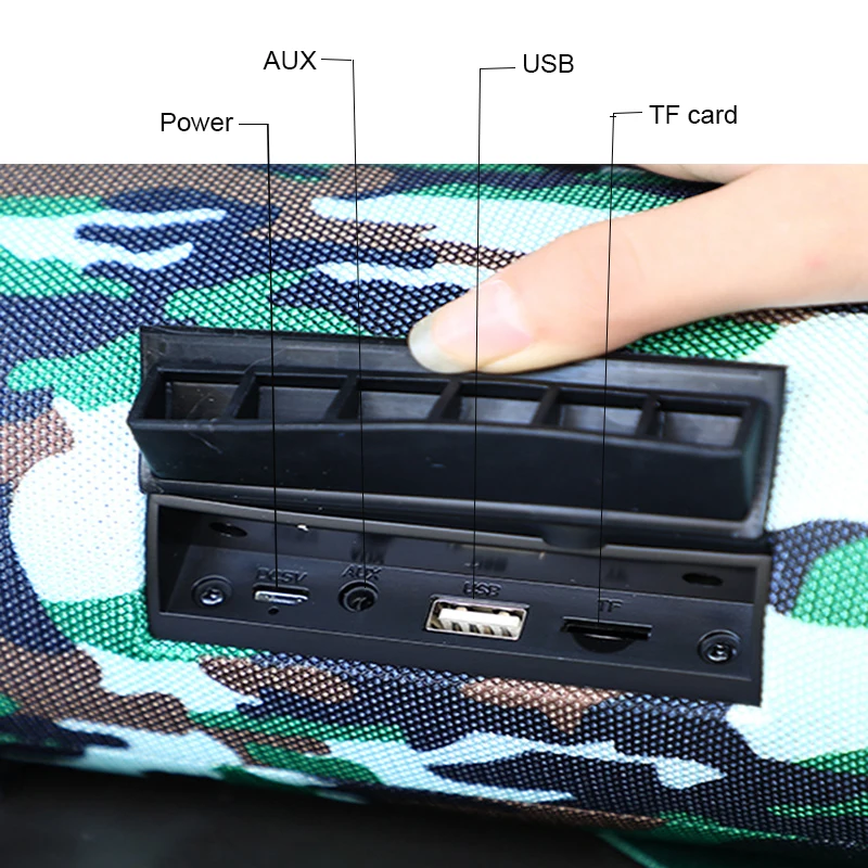 High power 40W Bluetooth speaker bass Portable column wireless Stereo subwoofer Music Playe Center With 3600mAh Battery soundbox