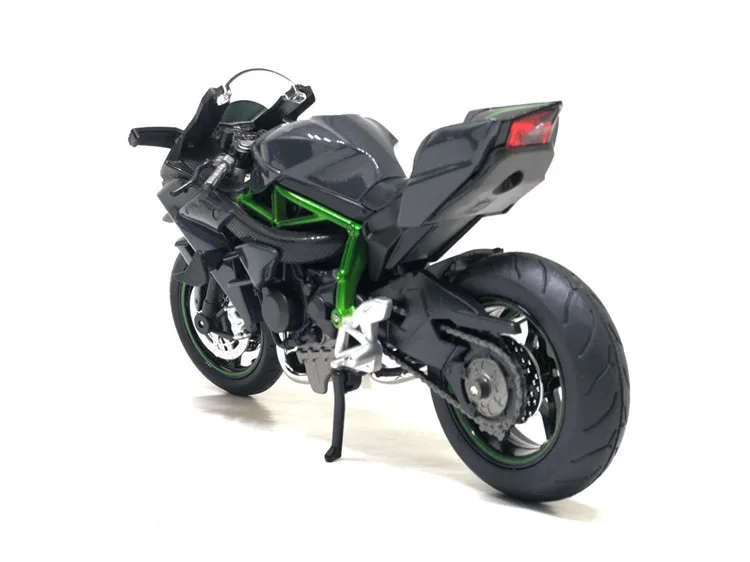 Huayi в коробке 1:12 Kawasaki Ninja H2R сплав модель мотоцикла Уличный велосипед металлический локомотив звук и светильник игрушка