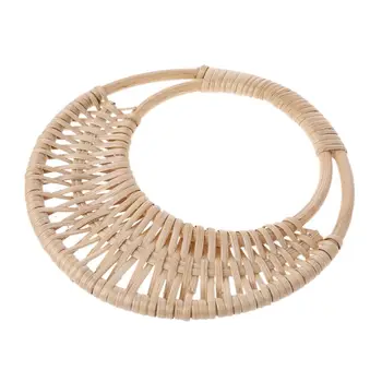 

Wooden Rattan Bag Handle Replacement for DIY Making Purse Handbag Tote 517D