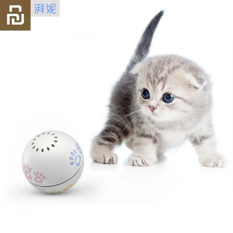 

Xiaomi Petoneer Pet Smart Companion Ball Cat Toy Built-in Catnip Box Irregular Scrolling Funny Cat Artifact Smart Pet Toy
