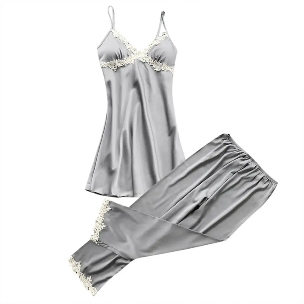 Одежда для сна 5 шт. женский пижамный комплект женские осенне-зимние привлекательные пижамные комплекты костюмы для сна мягкая Ночная одежда подарок Сексуальная Домашняя одежда - Цвет: Gray