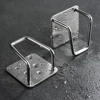 Kitchen Sponge Holder Sink Drain Rack Kitchen Wall Hooks Sink Sponge Rack Drain Storage Shelf Kitchen Under Sink Storage Rack 2