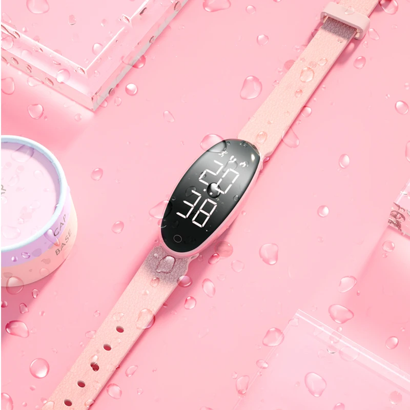 Оригинальные цифровые женские спортивные часы для фитнеса, роскошные брендовые нарядные часы, водонепроницаемый браслет, Дамская мода, светодиодный, умные наручные часы
