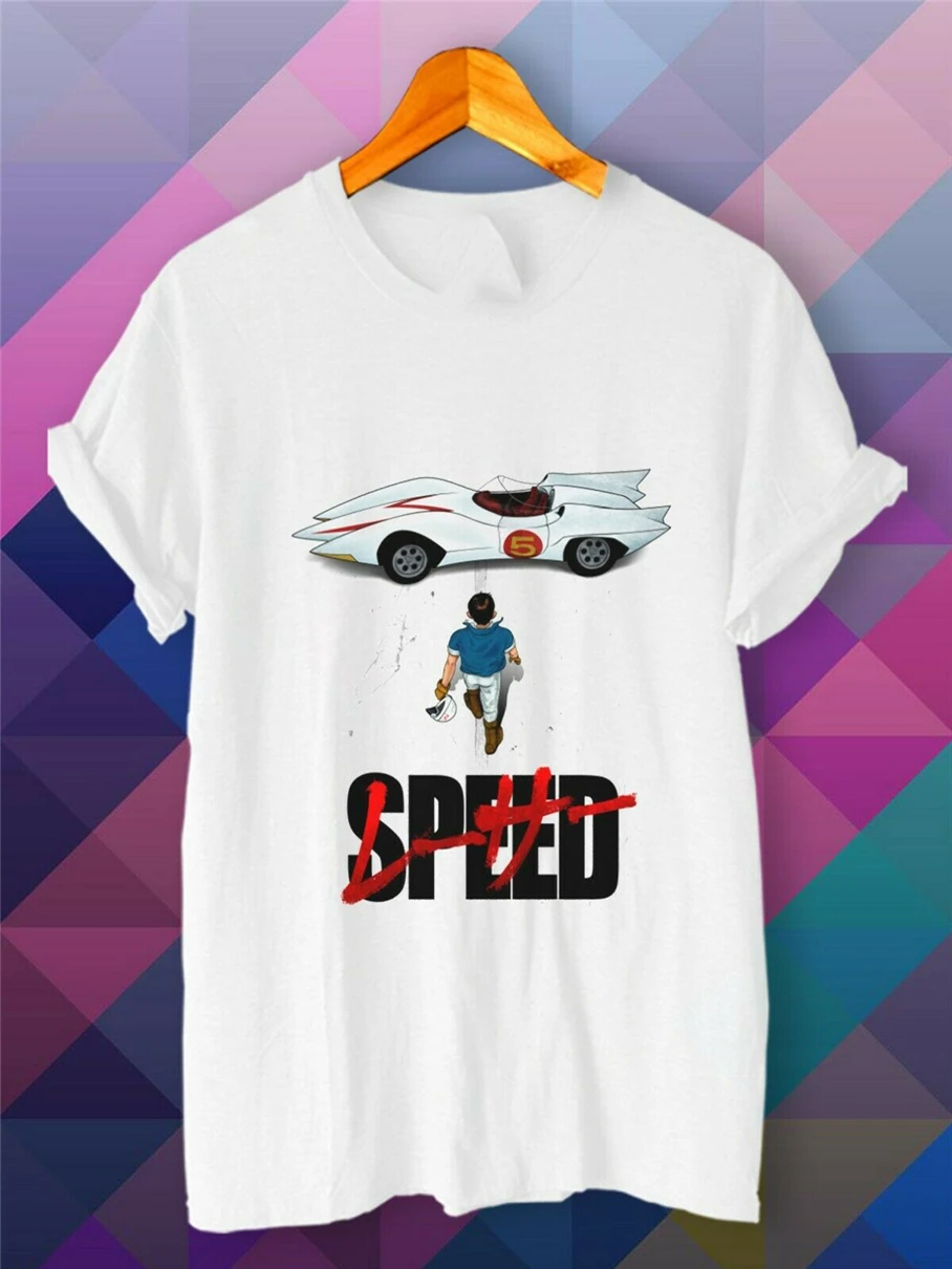 New Speed Racer Mach Go Retro Logo Poster Casual Men T-Shirt S M L Xl 2Xl 3Xl Teenage Pop Top Tee Shirt | Мужская одежда