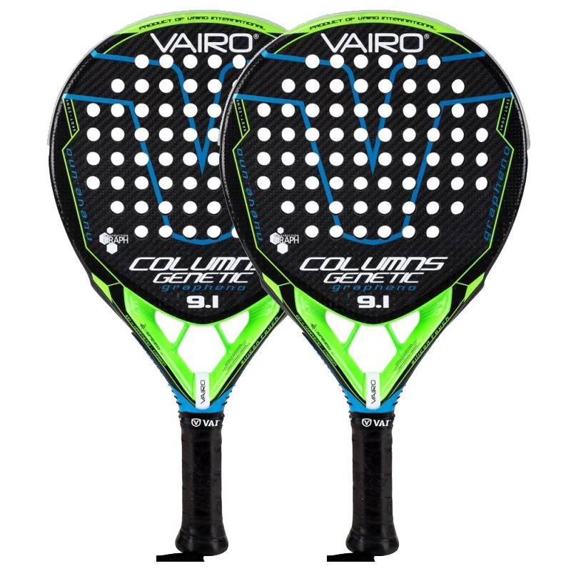 Vairo 9.1 Series Porfessional Full Carbon Beach Paddle Racket EVA Equipment Raquete With Bag