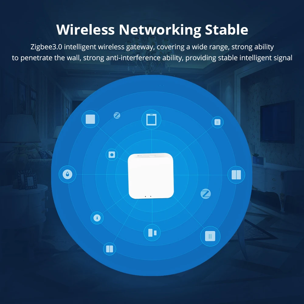 Tuya Zigbee 3.0 Hub Gaterway Wifi Smart Home Bridge Wireless Remote Controller - 4000337043237