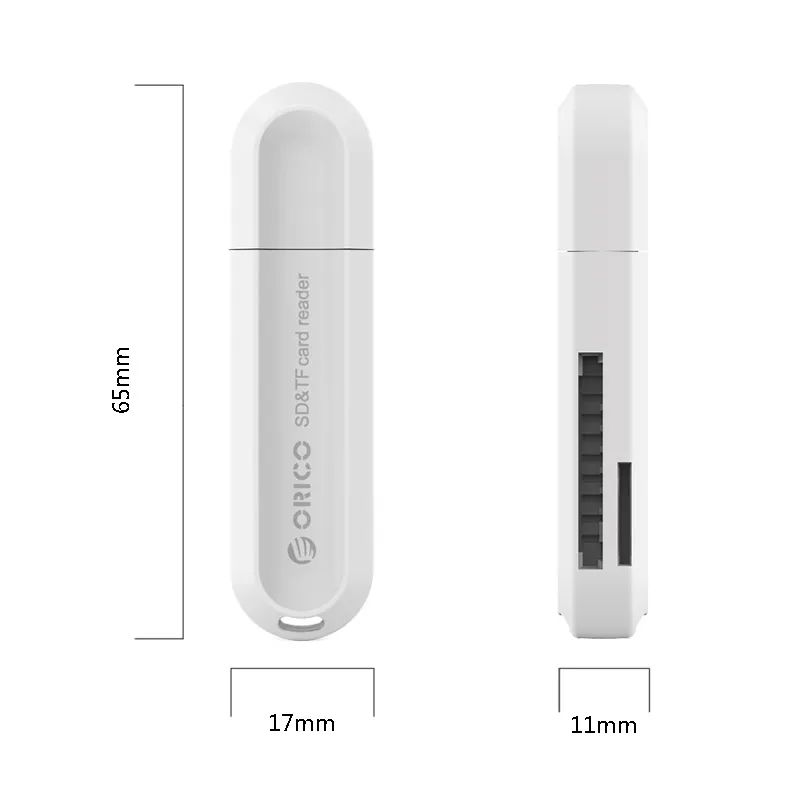 ORICO CRS21 USB3.0 type-A TF/SD кард-ридер Mini USB3.0 высокая скорость до 5 Гбит/с два в одном USB SD адаптер для ноутбука