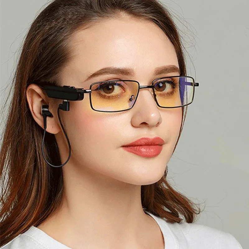 Occhiali Intelligenti Anti-Blu-Ray Occhiali Da Sole Da Esterno Chiamata Per Cellulare Auricolare Lettore Audio Wireless Auricolare Gioco Di Guida Musi