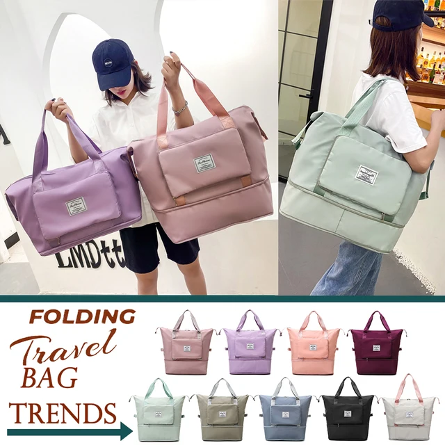 2021 Large Capacity Folding Travel Bag Waterproof Tote Handbag Travel Duffle Bags Women Multifunctional Travel Bags Dropshipping 1