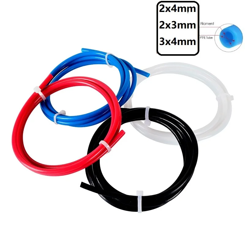 Трубка MEGA 4M 3M PTFE трубка ID 2 3 мм OD 4 для E3D V5 V6 1 75 нити J-head hotend RepRap деталь удаленного