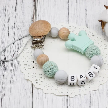 

Silicone Baby Pacifier Clips Funny Pacifier Chain for Baby Shower Gift BPA Free Baby Teething Soother Chew Toy Dummy Clips