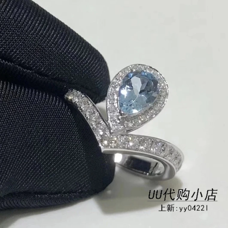 Boucheron anillo nuevo diamante gema gota de agua anillo de diamantes anillo para mujeres|Anillos| - AliExpress