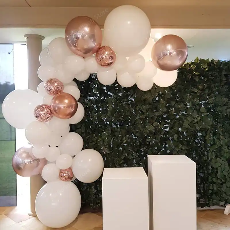 Свадебный декор белый набор воздушных шаров цепочка на день рождения Свадебная вечеринка гирлянда декоративный воздушный шар Блан для ...