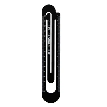 

High Quality 12cm 15cm Metal Steel Ruler Bookmark School Student Drawing Supplies