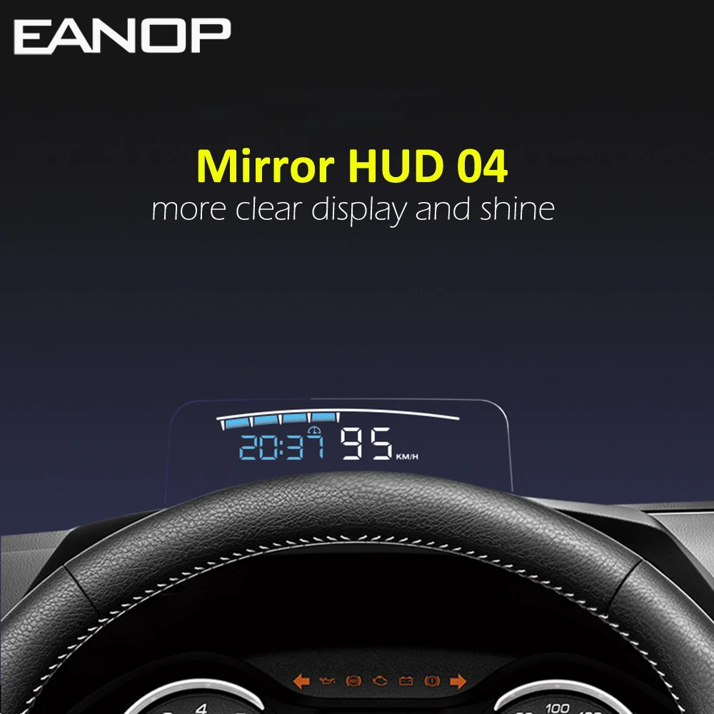 US $34.27 Eanop Hud Mirror 4 Car Head Up Display Windshield Speed Projector