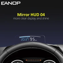 EANOP HUD зеркало 04 Автомобильный дисплей лобовое стекло скорость проектор охранная сигнализация температура воды выше скорости RPM напряжение