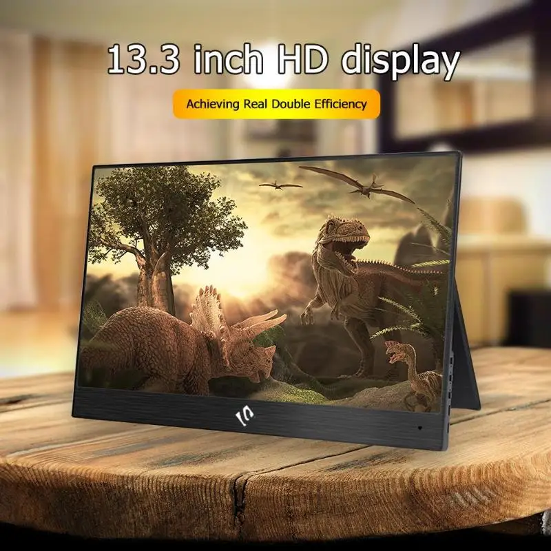 13.3 inch 1080P HD Portable Monitor Type-C HDMI Display for PS4/Xbox/NS-Switch 72% Gamut Better Picture Presentation