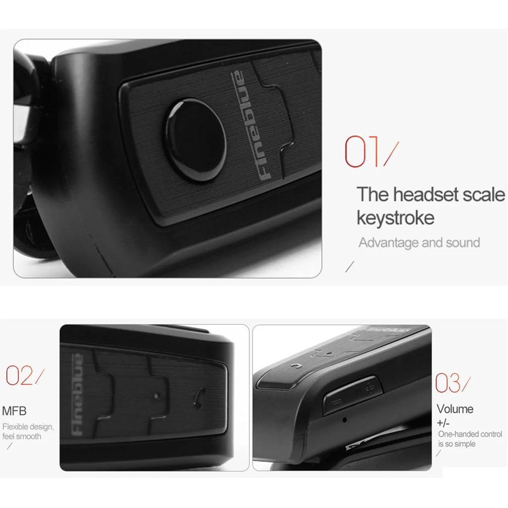  Fineblue F910 Mini portable Wireless Bluetooth Earphone Headset In-Ear+ EDR Clip-on Stereo Earphone Headphone For Phone
