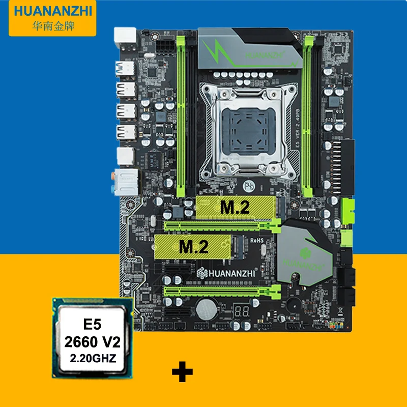 Комплект материнской платы HUANAN X79 V2.49, материнская плата X79 LGA2011, ЦП Xeon E5 2660 V2(10 ядер/20 потоков), все Протестировано перед отправкой Комплект материнской платы HUANAN X79 V2.49, материнская плата X79 LGA2011, ЦП Xeon E5 2660 V2(10 ядер/20 потоков), все Протестировано перед отправкой