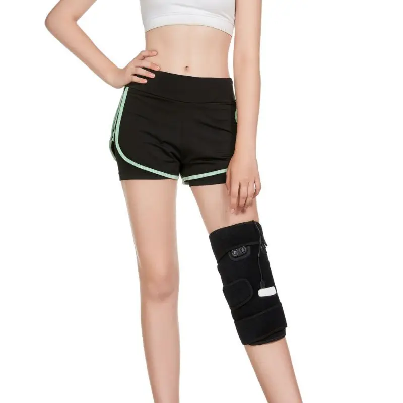 USB Charging Massage Electric Moxibustion Hot Compress Physiotherapy Warm Knee Pads Sleeves Sports Outdoor Protective Equipment