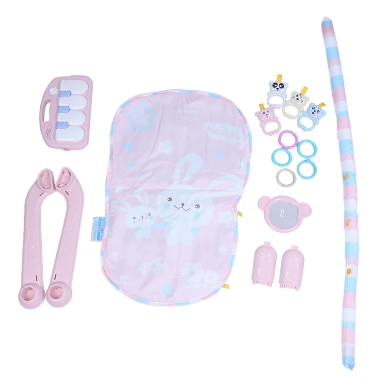 Детский игровой коврик, Детские GymToys 0-12 месяцев, мягкое освещение, музыкальные погремушки, игрушки для младенцев, игрушки для игры на пианино, тренажерный зал