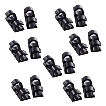 

20 Pcs Cable Winder Home Office Organizer Stationary Wire Storage Charger Cable Holder Clips Desk Set Supplies