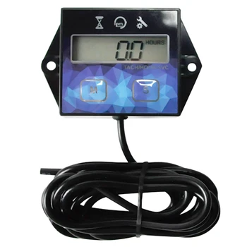 

Self Powered Engine Digital Maintenance Tachometer Hour Meter For Lawn Mower Generator Dirtbike Motorcycle Outboard Marine Param