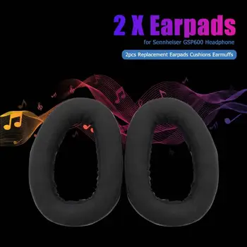 

2pcs Replacement Leather Memory Foam Earpad Cover Simple Comfortable Practical and Durable for Sennheiser GSP600 Headset