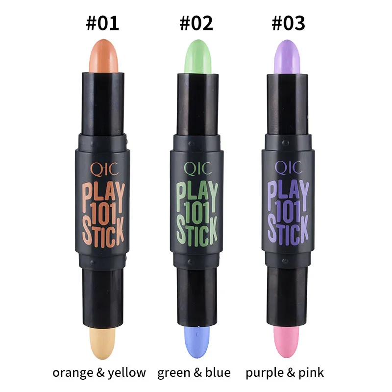 

Color Double-end Face Foundation Concealer Pen Long Lasting Dark Circles Corrector Contour Concealers Stick Cosmetic Makeup