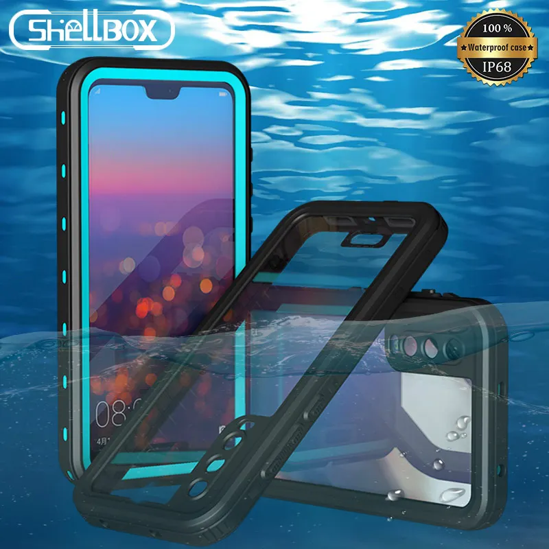 Чехол для смартфона Shellbox, водонепроницаемый чехол для Huawei P40 P30 Pro Nova 3e 4e, водонепроницаемый пылезащитный чехол для телефона Huawei P20 Lite|Специальные чехлы| | АлиЭкспресс