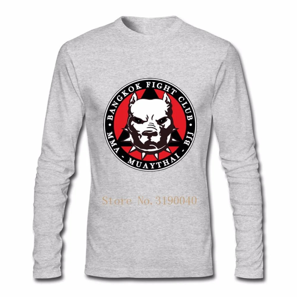 Мужские футболки MMA Muay Thai BJJ-Bang Fight Club, мужские футболки vespa kpop, хлопковая футболка с длинным рукавом