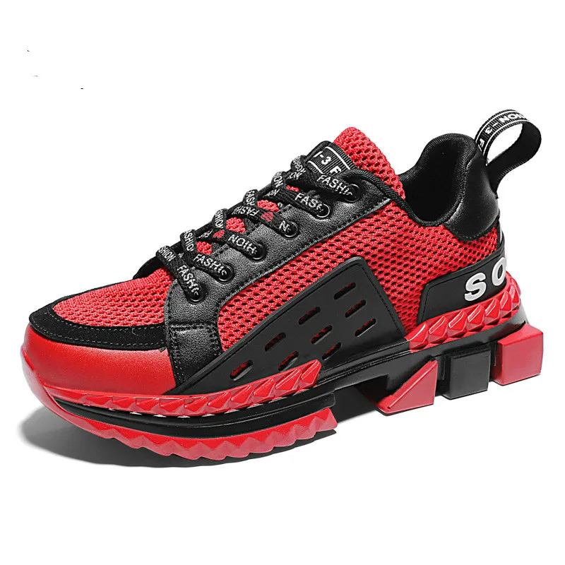 Unisex Hip Hop Streetwear Chunky Sneakers Men Casual Shoes Men Thick Bottom Fashion EVA Tenis Masculino Adulto Sneakers gold - Цвет: 8