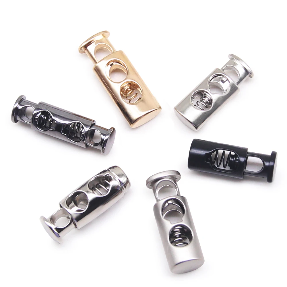 10 Pieces Vintage Alloy Silver Gunmetal Metal Stopper Handmade DIY Apparel Sewing Accessories Clamp Stopper Cord Lock Toggle cord lock stopper detachable stopper cord lock cord stopper cord end lock