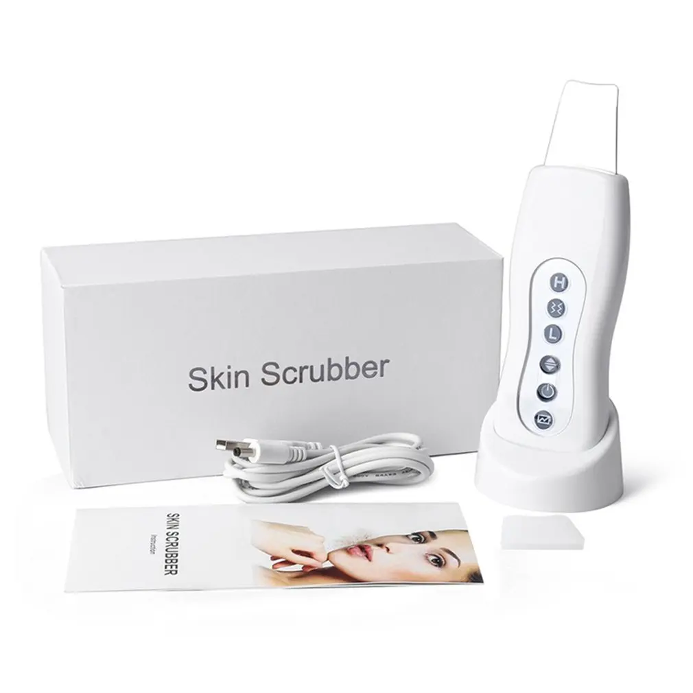 

Facial Rejuvenation Pore Cleaner Skin Cleaning Machine Ultrasonic Vibration Massager Beauty Tools USB Charging