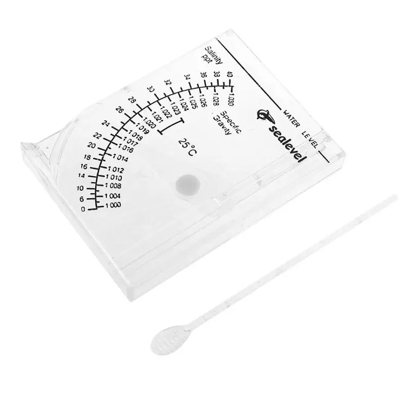 

Aquarium Marine Sea Saltwater Hydrometer Automatic Salt Water Saltwater Salinity Meter Square Accurate