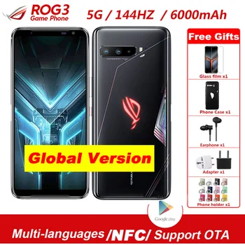 

Global Version Asus ROG 3 5G Gaming Phone 6.59" 12GB RAM 512GB ROM Snapdragon865 Plus 6000mAh 144HZ FHD+ AMOLED NFC ROG3 Phone