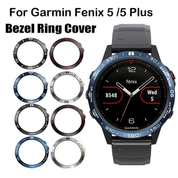 

Metal Cover Frame For Garmin Fenix 5/6 Smart Watch Dial Bezel Ring Styling Case Adhesive Cover Anti Scratch Protection Ring